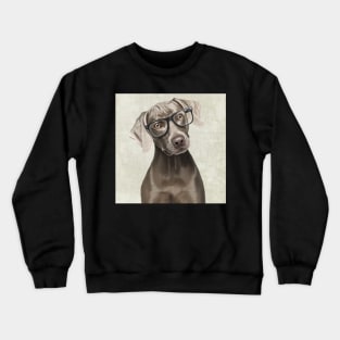 The elegant Mr. Weimaraner Crewneck Sweatshirt